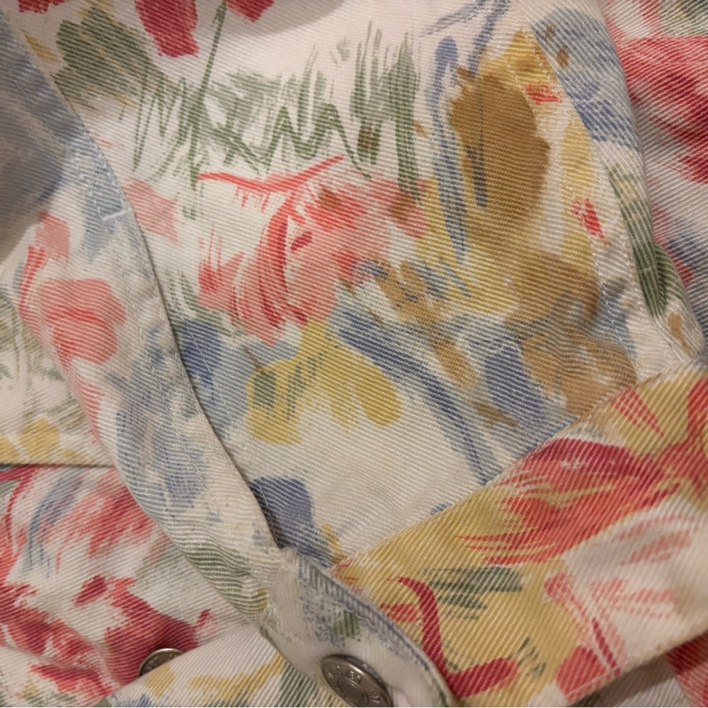 Jones New York Sport Floral Cotton Jacket with 2 matching shorts. 90s petite🎀 - Picture 9 of 15